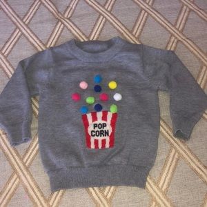 Unisex Gray Popcorn Sweater Size 2t Worn once..